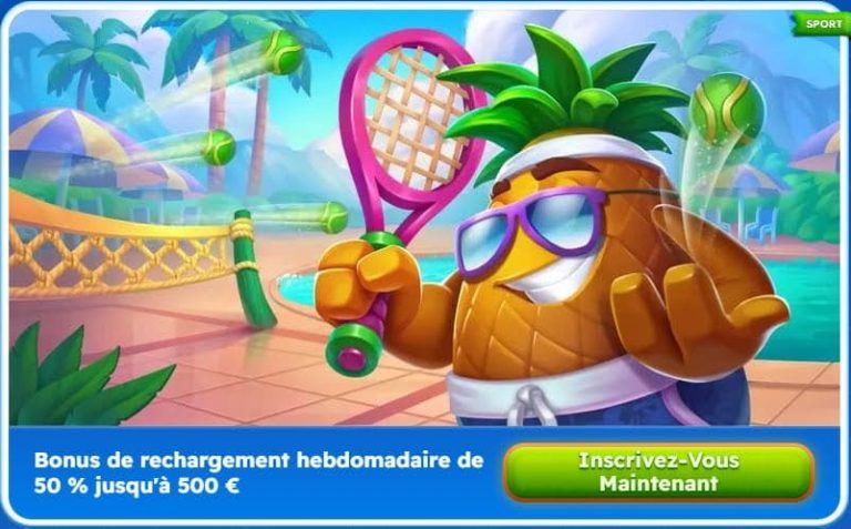 Spinfest Casino bonus rechargement hebdomadaire