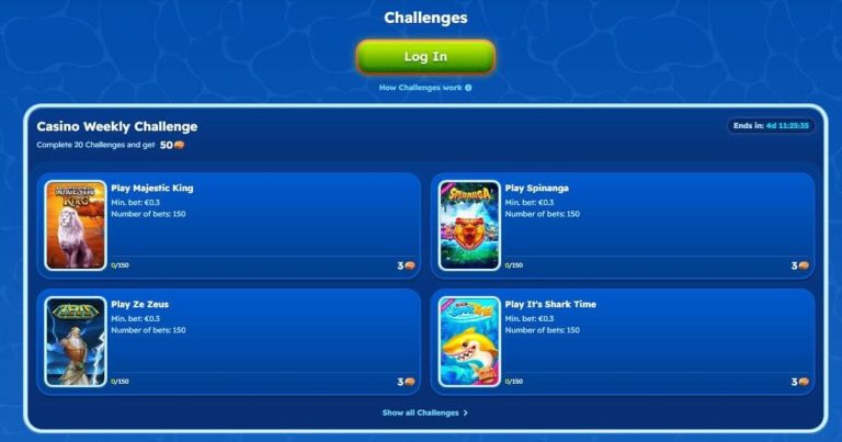Spinfest Casino défis